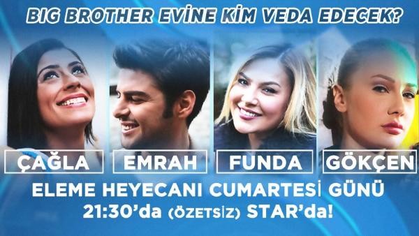 ‘Big Brother Türkiye’nin 6. haftasının eleme listesi