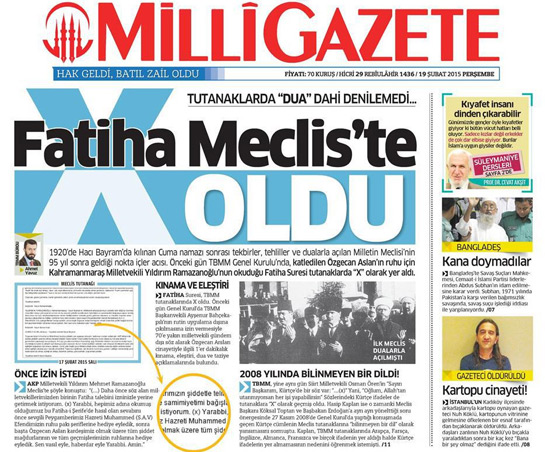 Milli Gazete Yıldırım Ramazaoğlu