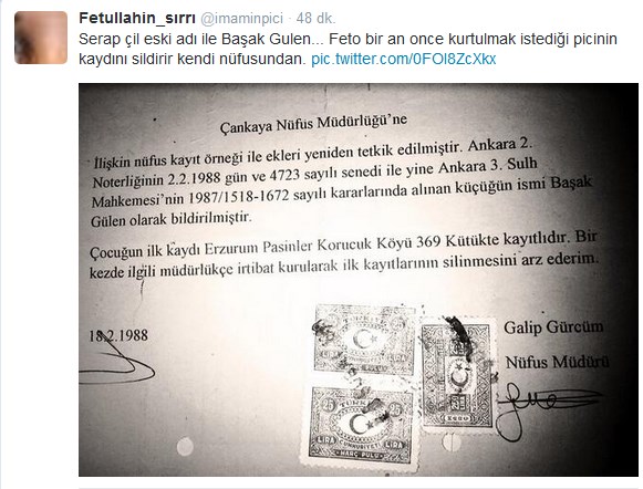 Fethullah Gülen'in kızı Serap Başak Çil